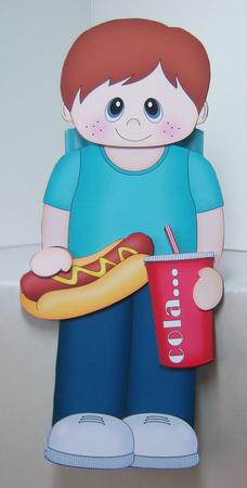 3D on the Shelf Card Kit - Take Away Hot Dog Night Danilo by Katie Silver