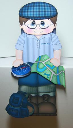 3D on the Shelf Card Kit - Little Rambler Man Jeramy by Katie Silver