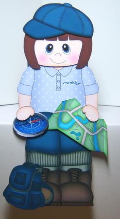 3D on the Shelf Card Kit - Little Rambler Lady Martine by Katie Silver