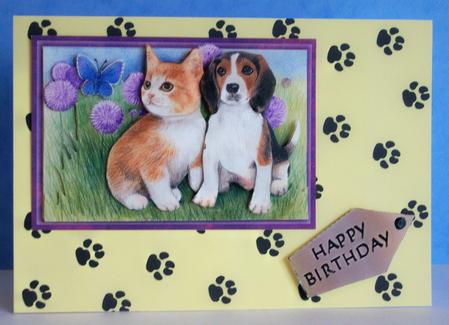 Dogprints on Chalk by Katie Silver