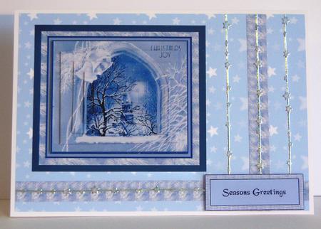 Blue and White Stars Backing Paper by Katie Silver