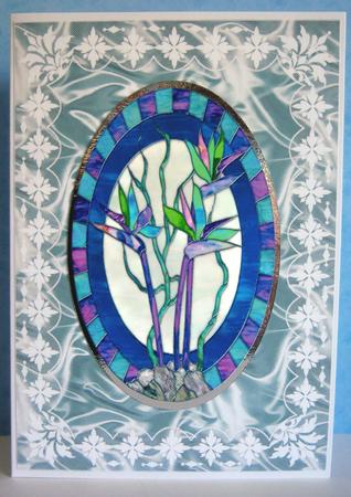 Art Deco Lace 'n Satin A5 Card Bases 1 by Katie Silver