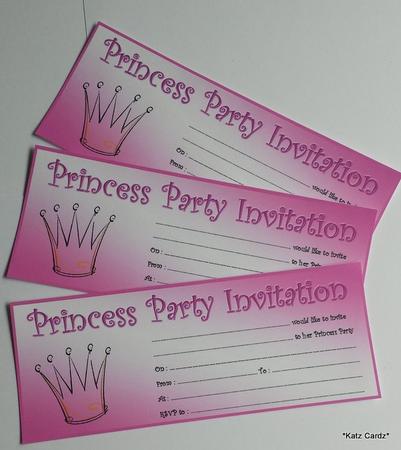 Party Invitations - Princess by Katrina Mills