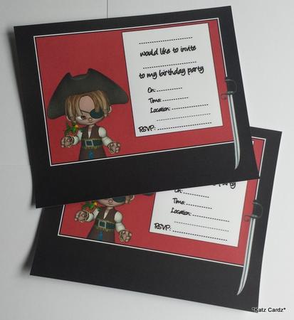 Pirate Party Invitation Boy by Katrina Mills