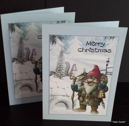 2 to a Page Quick A6 Cards Gnome by Katrina Mills