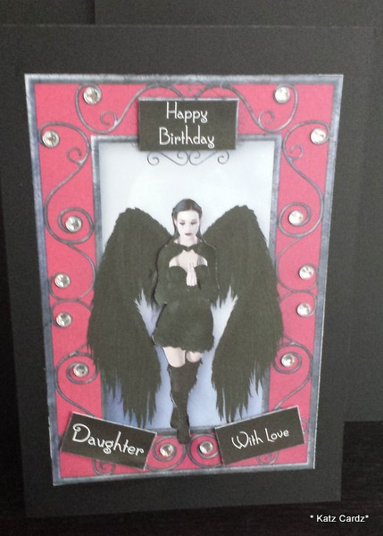 Black Feathered Wings - Beautiful Gothic by Katrina Mills