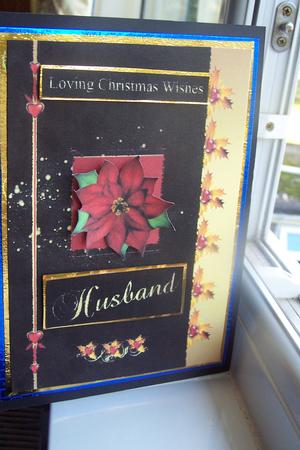 Husband Christmas Card by Katrina Oldham