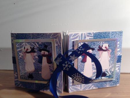 Snowangels and Trees Exploding Card by Katy campbell