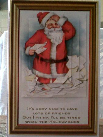 Father Christmas Vintage Pyramid Topper by Katy campbell