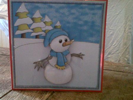 Lonely Snowman by Katy campbell
