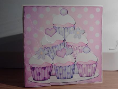 Cupcake Felties Wavy Corner Side Stacker Topper by Katy campbell