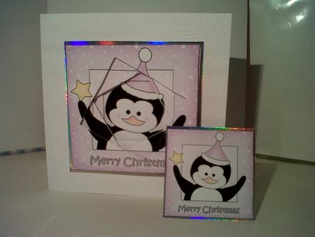 Cute Christmas Penguin - Twisted Tunnel Topper by Katy campbell