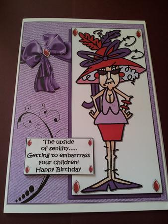 Stella Knows the Upside of Senility Quick Card by Katy campbell