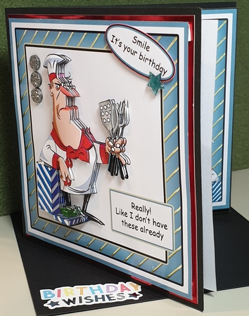 Unimpressed Chef Blue by Kay Porter