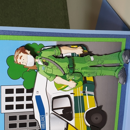 Thank You Paramedic Dude Decoupage Sheet by Kay Porter