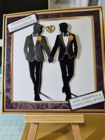 BLACK & GOLD WEDDING COUPLE MR & MR by Kay Porter
