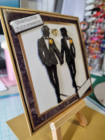 BLACK & GOLD WEDDING COUPLE MR & MR by Kay Porter