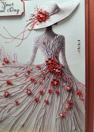 Flower lady in red 4 by Kay Porter