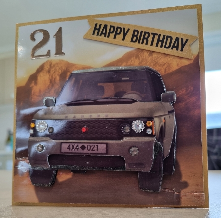 Happy Barn Finds - 4 Wheel Drive Fun 3D Insert & Tag by Kay Porter