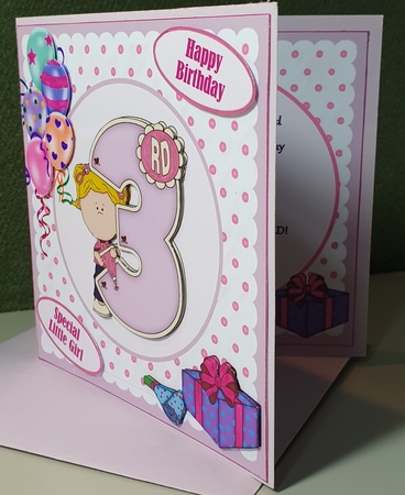 3rd Birthday Girl mini kit by Kay Porter