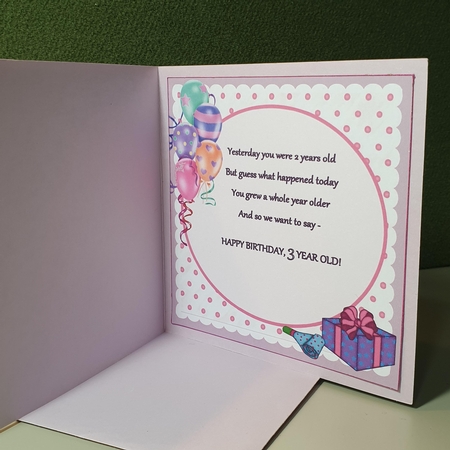 3rd Birthday Girl mini kit by Kay Porter