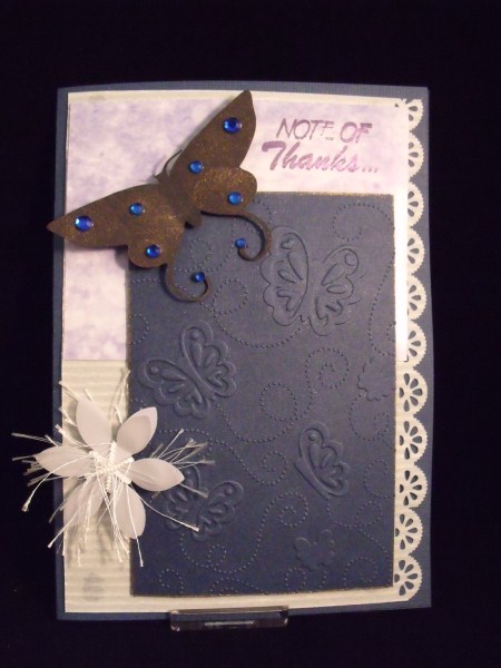 Blue Textured Paper by Keeley Towler