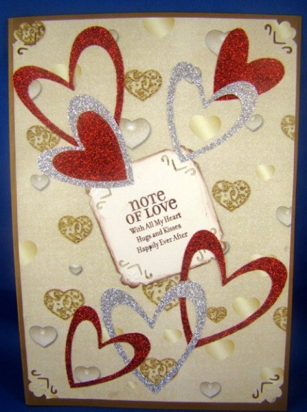 Showered by Love Hearts Background 5 by Keeley Towler