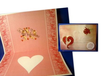 To My Valentine Landscape Cupid Valentine Insert by Keeley Towler
