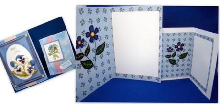 Dark Blue Flowers Insert (blue) by Keeley Towler