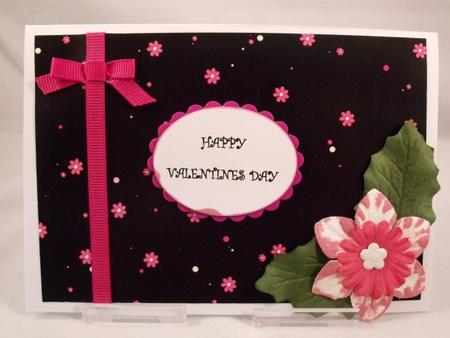 Pretty in Pinks on Black Flower Paper by Keeley Towler