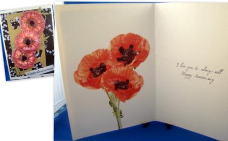 Poppy Trio & Words Anniversary Insert 2 by Keeley Towler