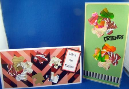 Jigsaw Puzzle Piece Iris Folding Pattern by Keeley Towler