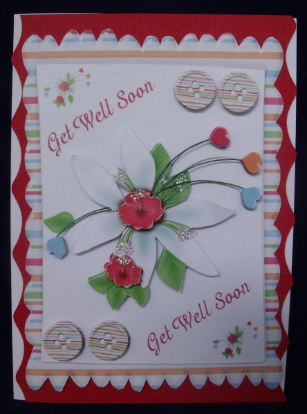 Flower Spray Get Well Soon by Keeley Towler