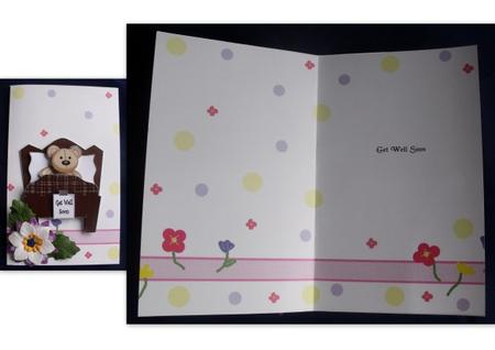 Doodle Flowers Get Well Soon A5 Portrait Insert by Keeley Towler
