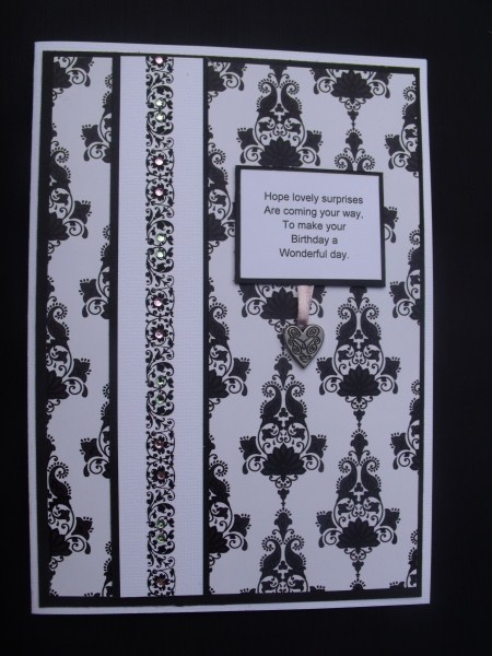 Chic Black Patterned Background by Keeley Towler