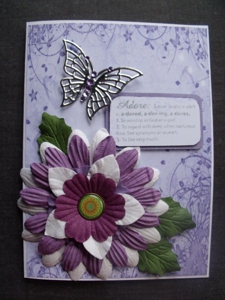 Purple Butterfly Paper by Keeley Towler