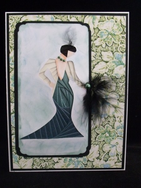 Pink Art Deco Lady by Keeley Towler