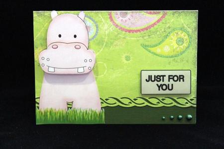 Hippo in a Grass by Keeley Towler
