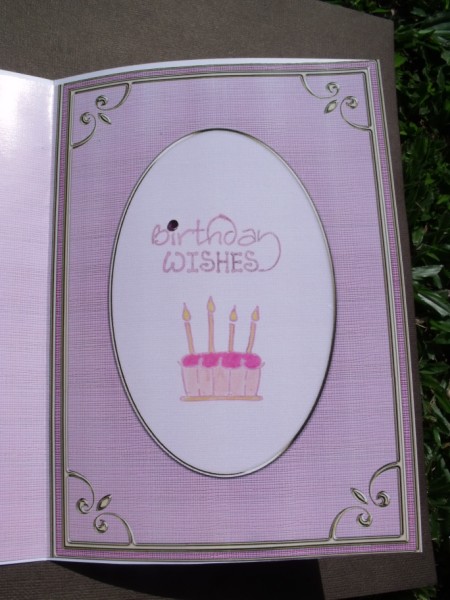 A5 'gold Metallic Frame' Card Front or Insert by Keeley Towler