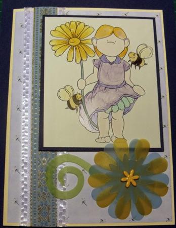 Daisy Bee Doodles Digi Stamp by Keeley Towler