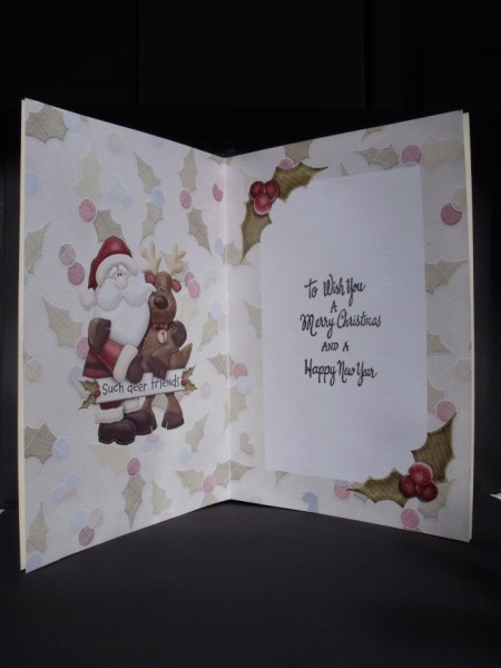 Festive Friends Christmas Card Insert 1 by Keeley Towler