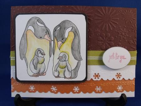 Penguins Digital Stamping by Keeley Towler