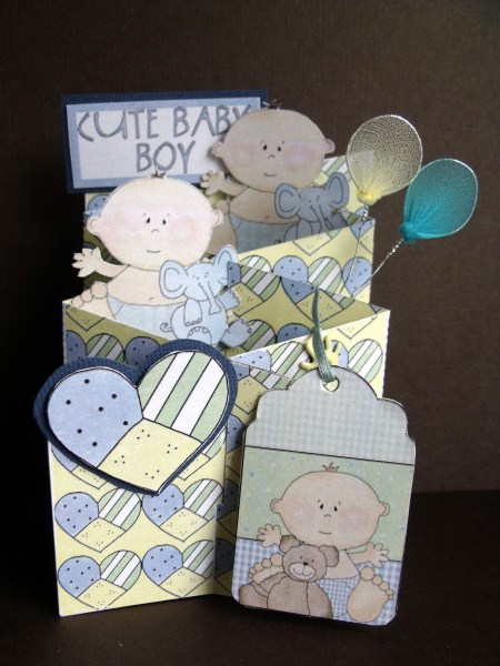 Sweet Little Boy Cascade Card Kit by Keeley Towler