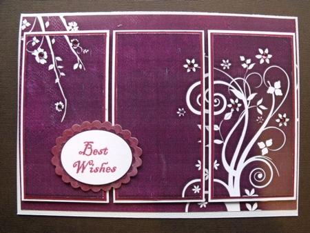 Floral Swirl Background (aubergine) by Keeley Towler