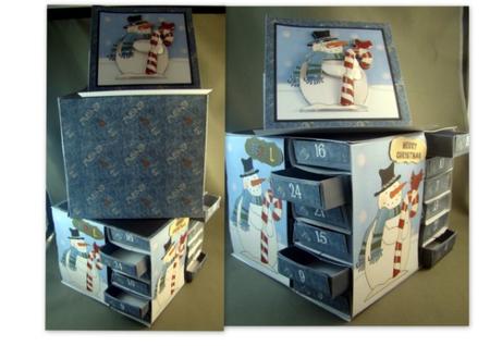 Snowman Advent Drawers Sets by Keeley Towler