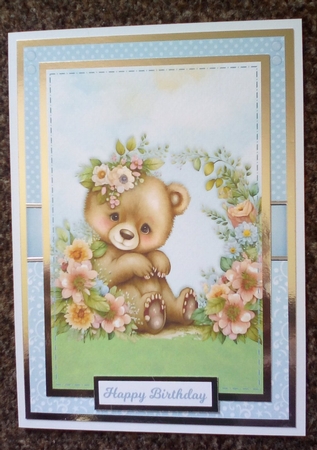 FLOWER BEARS 5x7 by Kelley Blacker