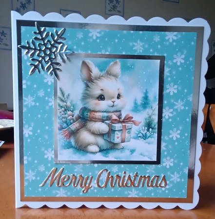 Little Snow Bunnies Card Fronts by Kelley Blacker