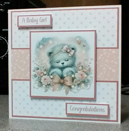 Floral Love Bear 1 by Kelley Blacker