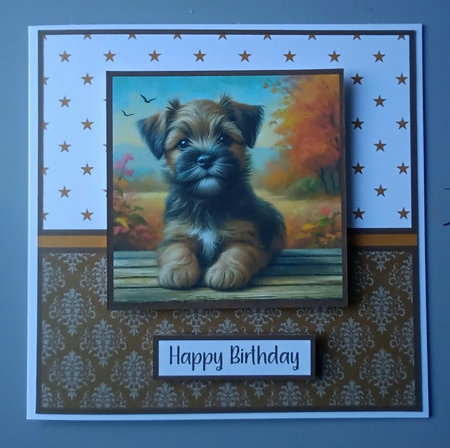 Border Terrier Card by Kelley Blacker