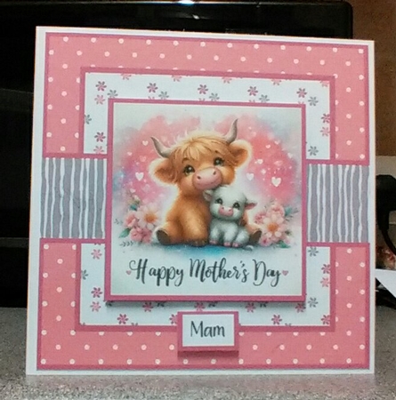 Mothers Day Card Cow and Calf by Kelley Blacker